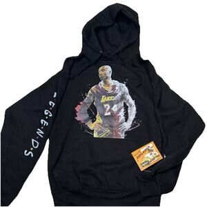 Jon Lauren KOBE BRYANT Hoodie ADULT size M Black Pullover Sweater NWT Legends